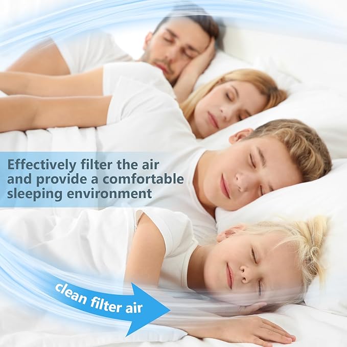 Buryeah 2 Rolls of 120 Inch Air Vent Filters Blue and White, DIY Size Filter, Dustproof Floor Vent Media Pad for Aquarium HVAC Home, 25" Wide