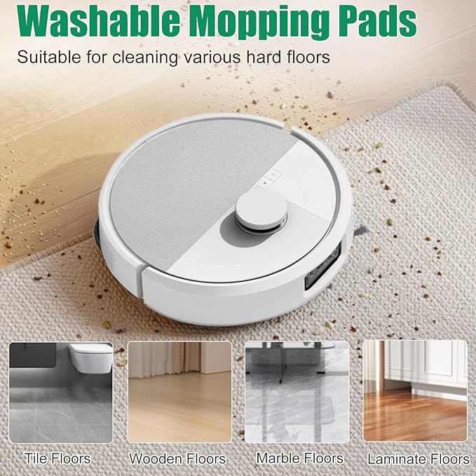 29 Pcs Accessories Kit for iRobot Roomba Plus 505 Combo /405 Combo Robot Vacuum, Replacement Parts Include 2 Roller Brush, 6 Mop Pads, 4 Hepa Filters, 8 Side Brush, 8 Vacuum Bags, 1 Cleaning Tool