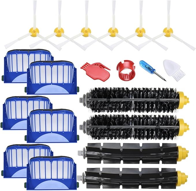 Replacement Parts Accessories Compatible for iRobot Roomba 675 670 665 690 692 694 671 677 650 655 614 Side Main Roller Brush Filter