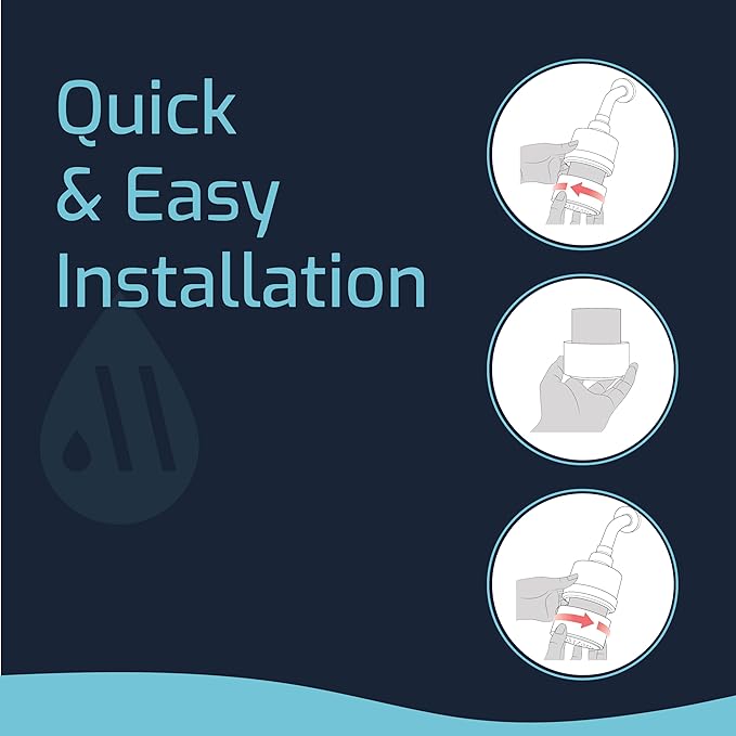 Mist - 15 Stage Filtered Shower Head Replacement Cartridge, Universally Compatible With Any Similar Design, Shower Water Softener with High Output, Long Lasting-Shower Filter For Hard Water (1 pack)