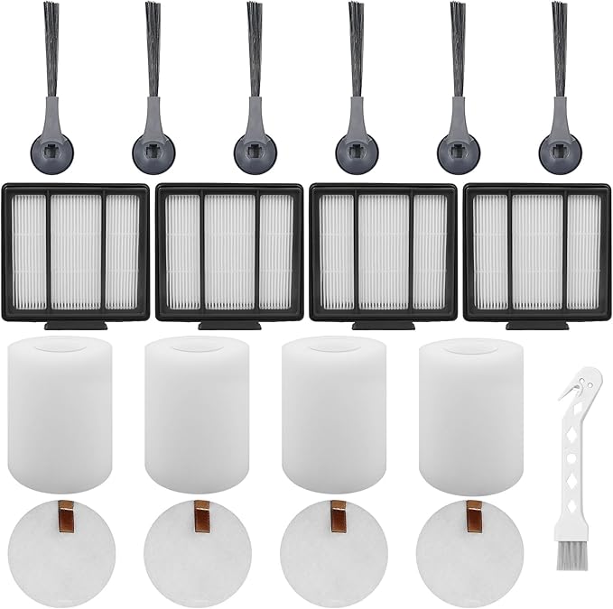 RV1001AE Filter Replacement Part Aaccessory Set for Shark IQ R101AE RV1001AE RV100AE AV912S AV1002AE, Vacuum Cleaner Filter for Shark AV2501S RV2502AE RV2520 RV2510, (15PCS)