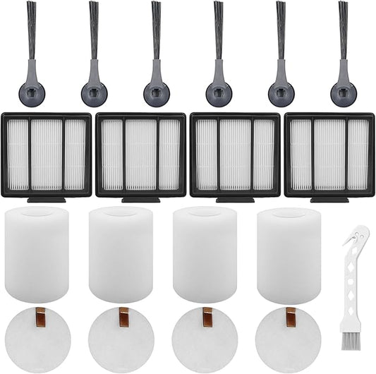 RV1001AE Filter Replacement Part Aaccessory Set for Shark IQ R101AE RV1001AE RV100AE AV912S AV1002AE, Vacuum Cleaner Filter for Shark AV2501S RV2502AE RV2520 RV2510, (15PCS)