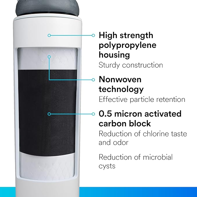 Filtrete Advanced Under Sink Quick Change Water Filtration Filter 3US-PF01, for use with 3US-PS01 System