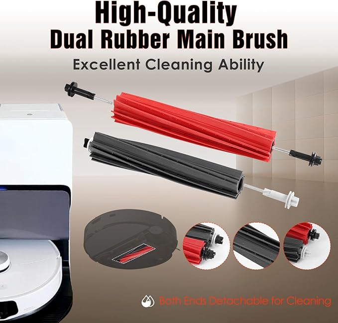 33 PCS S8 MaxV Ultra Accessories Kit for Roborock S8 Max/MaxV Ultra Robot Vacuum,6 Scent Tablets,1 Cleaning Brush,1 Set Main Brush,4 HEPA Filters,4 Mop Cloth,4 Edge Mop Cloth,6 Side Brushes,6Dust Bags