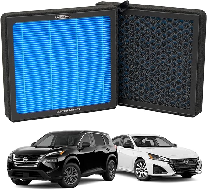 Cabin Air Filter CF12552 Fits Nissan Rogue 2021-2025, Altima 2019-2025, Sentra 2020-2025, Pathfinder 2022-2025, Infiniti QX60 2022-2023, QX50 2019-2025, QX55 2022-2025, Activated Carbon Beads