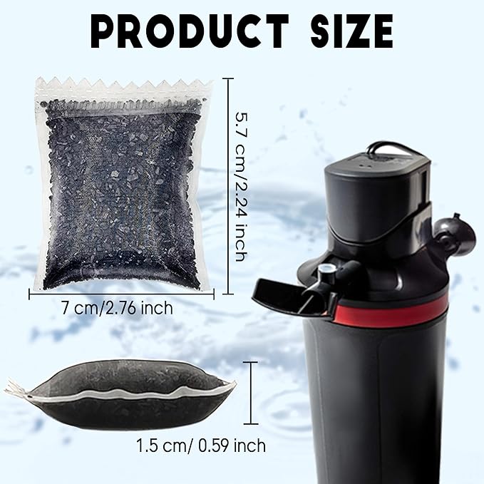 xcivi 6PCS Carbon Filter Media for Aquariums, Premium Activated Carbon, Aquarium Filter Media, Media Filter Bags Activated Carbon Charcoal Aquarium Fish Tank Canister Filter