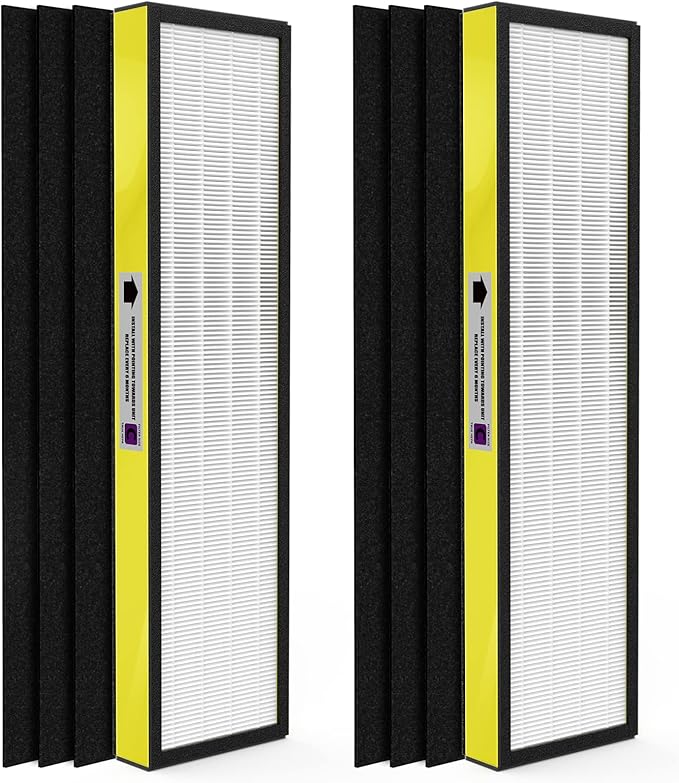 2-Pack True FLT5000 FLT5250PT FLT5111 Replacement Filter C, Compatible with AC5000, AC5000E, AC5250PT, AC5350B, AC5350BCA, AC5350W, AC5300B, CDAP5500B, AP2800CA Purifiers