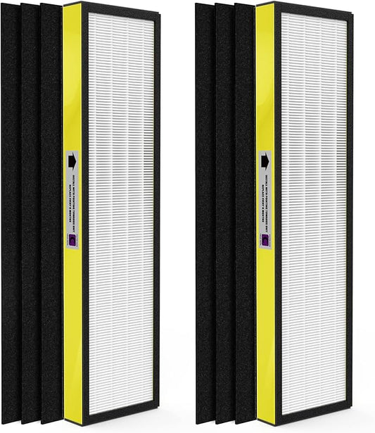 2-Pack True FLT5000 FLT5250PT FLT5111 Replacement Filter C, Compatible with AC5000, AC5000E, AC5250PT, AC5350B, AC5350BCA, AC5350W, AC5300B, CDAP5500B, AP2800CA Purifiers