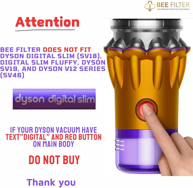 Dyson V15 Filter, 3-Pack Premium True HEPA Replacement Filters Compatible with Dyson V15 Detect, V15 Detect Absolute, V15 Submarine, V15 Detect Filter, V11 Animal Filter, V11 Filter, Part no 970013-02