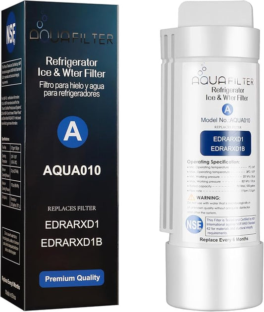 EDRARXD1 Water Filter Replacement, Compatible with EDRARXD1, Filter A, EDRARXD1B 1 PACK