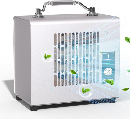 Portable Ionic Air Purifier, Hassle-Free Design, Type-C Rechargeable, 6-Hour Battery, Removes 99.5% of Pollen & Smoke, Ultra-Quiet 25dB, Ideal for Travel, Office, Bedroom, Covers Up to 20㎡