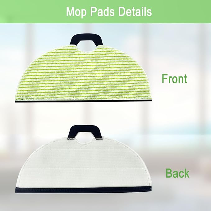 8 Pack RV2610WA Vacuum Mop Replacement Pads for Shark RV2610WA AV2610WA RV2620WD AV2620WD RV2610WD RV2610WD RV2610WFUS RV2410WD AI Ultra 2- in-1 Robot Vacuum Cleaner