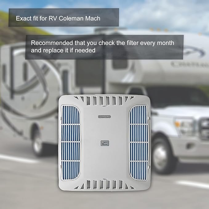 RV Air Conditioner Filter - 4" x 16" RV Air AC Filter Replacement For Coleman Mach MERV 8 Air Filter (4 Pack)