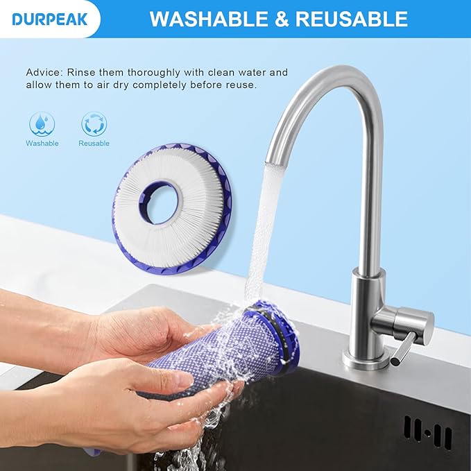 Replacement Filters for Dyson DC41 DC65 DC66 UP13 UP20 UP30 3 Post-Motor Filters and 3 Pre-Motor Filters for Dyson Ball Animal 2 Ball Animal 3 Vacuum Replaces Parts# 920769-01 & 920640-01 (DC41 3 Set)