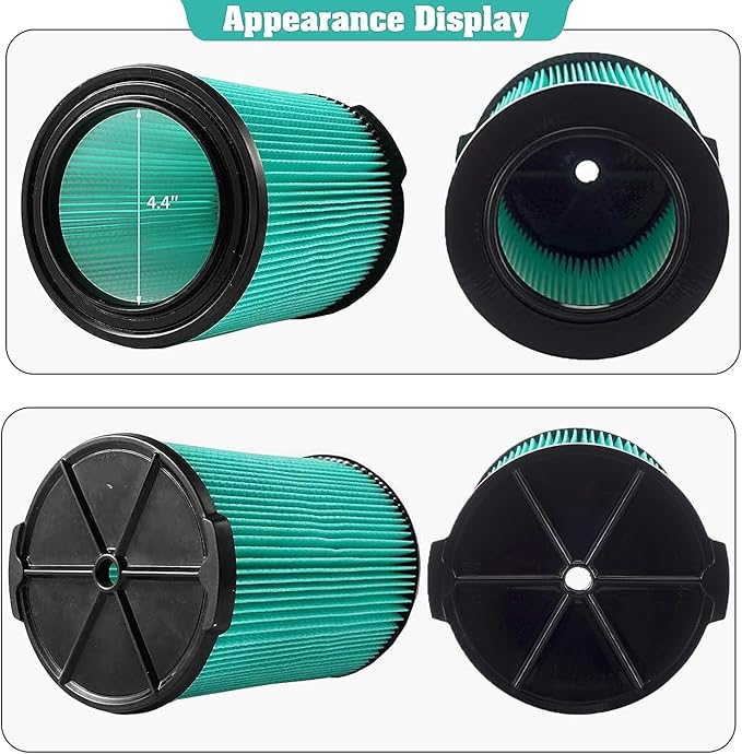 VF6000 5-Layer Replacement Filter for Ridgid 5-20 Gallon Wet Dry Vacuums WD5500 WD0671 WD6425 WD7000 WD1280 WD1851 WD1680 WD1956 RV2400A 1400RV RV2600B,Fit for Husky 6-9 Gallon Vacs 1 Pack