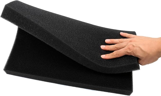 Aquarium Filter Bio Sponge Pad, Foam Sponges Filter Media, Cut fit it Filter Accessories for Fish Tanks and Ponds (18"x18"x1.6" (50PPI) 1 Pack)