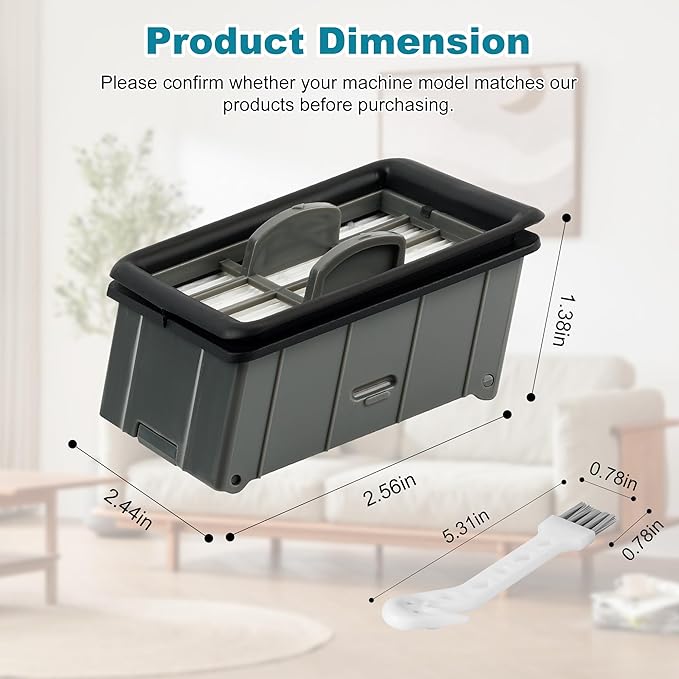 3930F 3882 HEPA Filter Replacement Compatible with Bissell CrossWave OmniForce Edge Cordless Multi-Surface Hard Floor Cleaner Wet Dry Vacuum, 4 Bissell FreshStart Filters for Select CrossWave, 1640066
