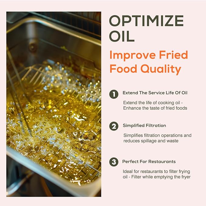 100PCS 10” Fryer Oil Filters, Deep Fryer Oil Cone Filter Filters with Folding Arms to Attach to Deep Fryers, Maple Syrup Grease Filter Cones, for Longer-Lasting Frying Oil & Maple Syrup