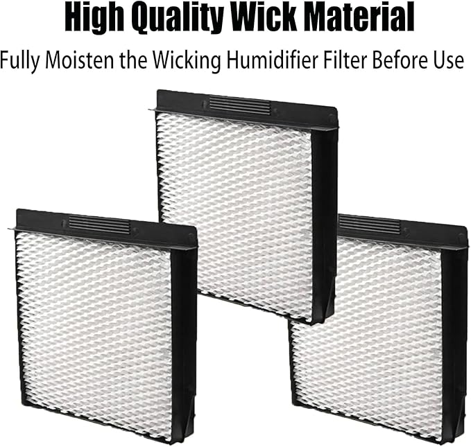 1040 Super Wick Humidifier Filter Replcement for AirCare/Essick-Air/MoistAir B23 DP3 B40 B40-C 3D6-100 5D6-700 7D6-100 D46-720 CM330 500 700 3000 Series Humidifiers Wicking Filters (3 Pack)