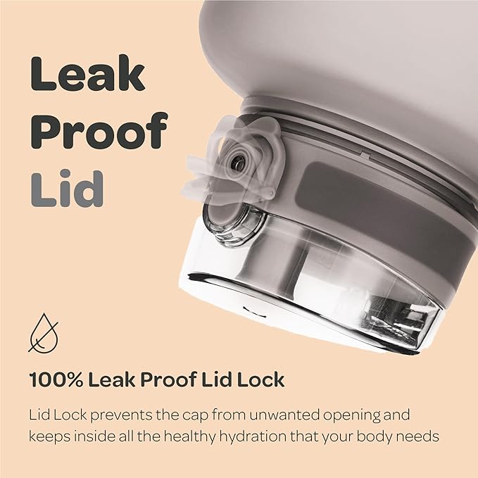 Hydracy Water Bottle with Time Marker -Large BPA Free Water Bottle & No Sweat Sleeve -Leak Proof Gym Bottle with Fruit Infuser Strainer & Times to Drink -Ideal for Fitness Sports & Outdoors