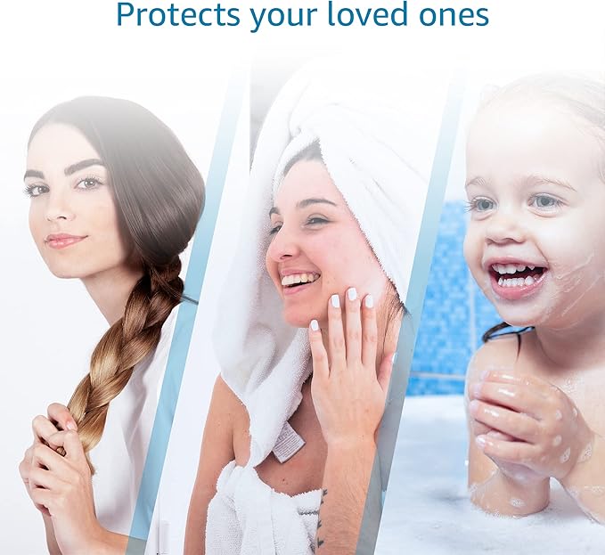 AQUA CREST FXSCH Shower Filter Replacement for GE®, Every 6 Months, White