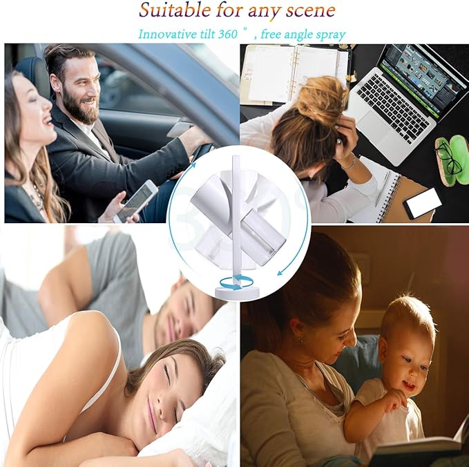 Cool mist humidifier-Portable mini humidifier with led lights,usb portable air humidifier ultra-quiet, Suitable for Babies, Kids, Indoor, Bedroom, Office, Car, Travel