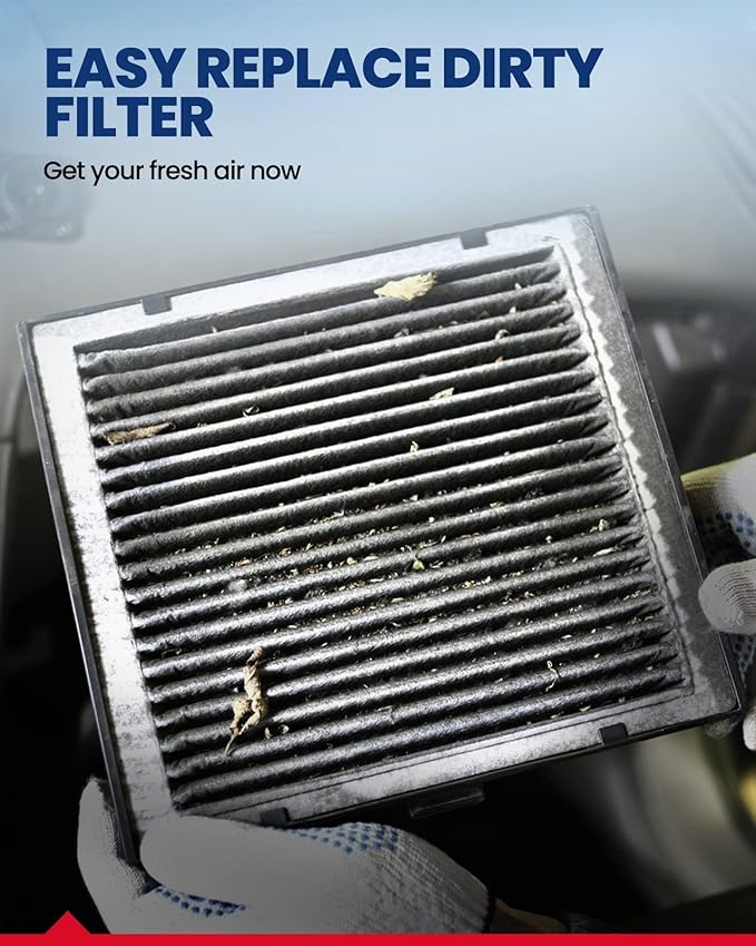 KAX Cabin Air Filter, CF10136 Replacement for Silhouette, Relay, Montana, Aztek, Venture, Uplander, Terraza, Rendezvous, w/Activated Carbon Passenger Compartment Air Filter, Fits Like OEM