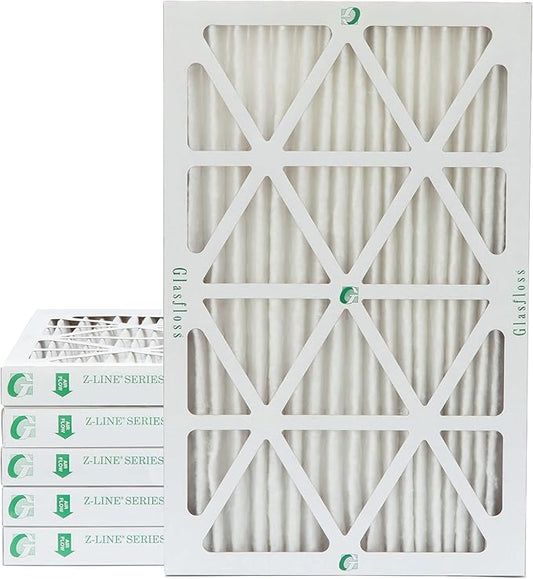 Glasfloss 16x24x2 MERV 10 (FPR 5-6) 2" Inch Pleated Air Filters Box of 6. Actual Size: 15-1/2 x 23-1/2 x 1-3/4