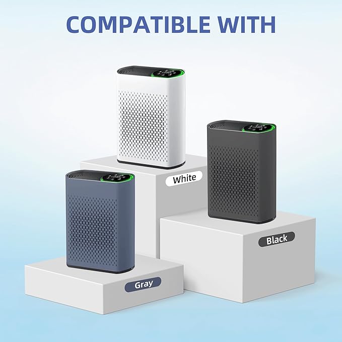 HAP602 Replacement Filter for ECOSELF HAP602/HAP602WF Air Purifier,3 in 1 High-Efficient H13 True HEPA with Acticated Carbon Filtration for Home,4 Pack