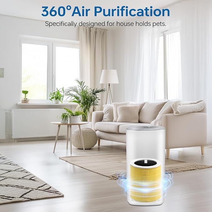 2 Pack Core 600S-RF Replacement Filter for Levoit Core 600s, 3-In-1 Filter& Activated Carbon Filter, 5.54 lbs