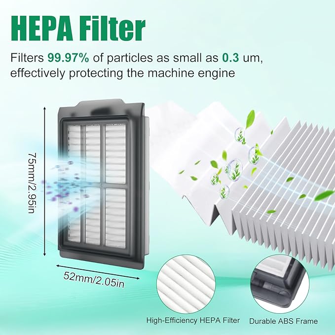 22 Pcs Replacement Parts for iRobot Roomba Plus 505/405 Combo Robot Vacuum Cleaner Accessories Kit, Include 2 Roller Brush, 4 Mop Pads, 3 Hepa Filters, 6 Side Brush, 6 Vacuum Bags