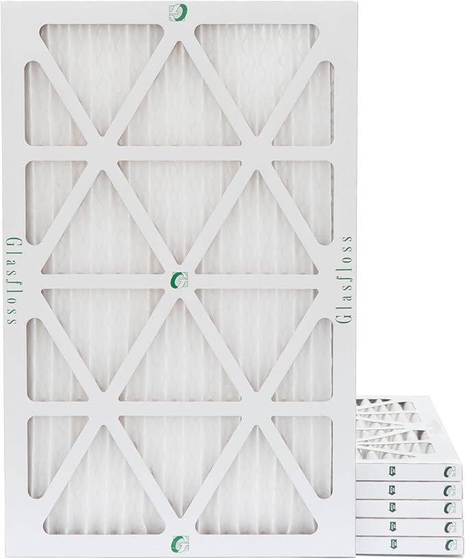 Glasfloss ZL 17x22x1 MERV 10 (FPR 5-6) AC Furnace Air Filters. (Box of 6). Actual Size: 16-1/2 x 21-1/2 x 7/8