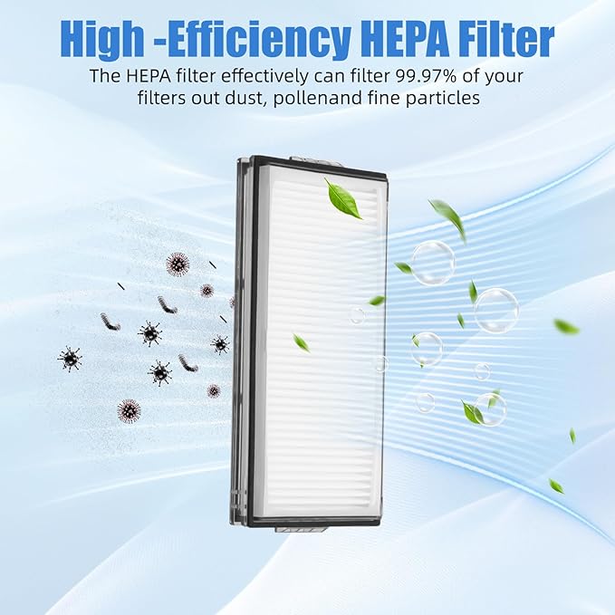 20 Pack Replacement Parts Compatible with Roborock Saros10R Robot Vacuum Cleaner,Parts Include:1 Dual Main Brush,5 Side Brushs,4 Hepa Filter,4 Mop Cloth,4 Dust Bag,1 Cleaning Brush&1 Screwdrive