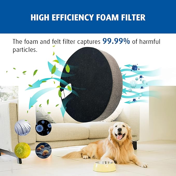 6 Pack Filter Replacement Compatible with Bissell 3070, 3080 PowerGlide Pet Slim Corded Cordless Stick Vacuum Cleaner, Washable and Reusable, Compare to Part: 1623102