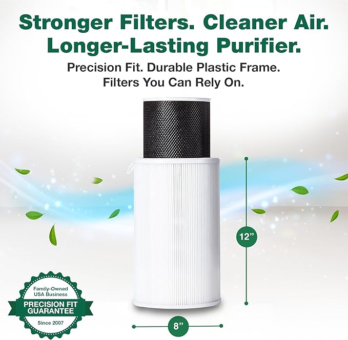 Air Purifier Filter Replacement – Compatible with Air Doctor AD1000 – Includes Efficient Air Filter, 1 Carbon Gas Trap Filter, and 1 Pre-Filter for Home and Office - Third party-product