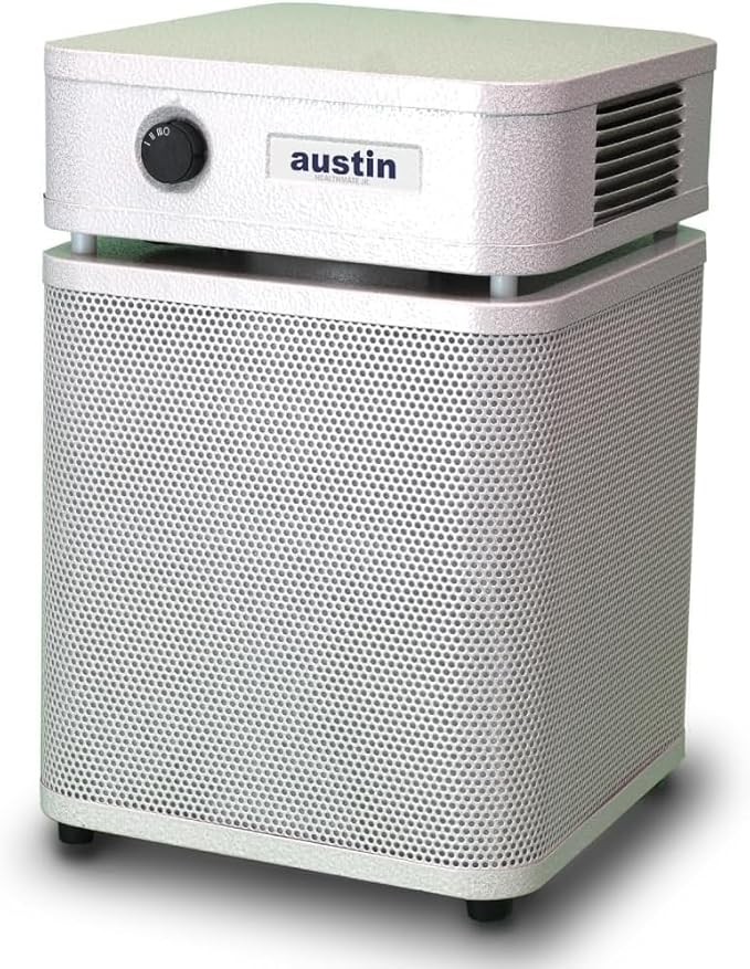 Austin Air HealthMate Plus Junior Air Purifier Sandstone - Advanced 4- Stage Filtration Air Purifiers For Home with Activated Carbon & Zeolite - Ideal as Air Purifiers for Bedroom, Model A250