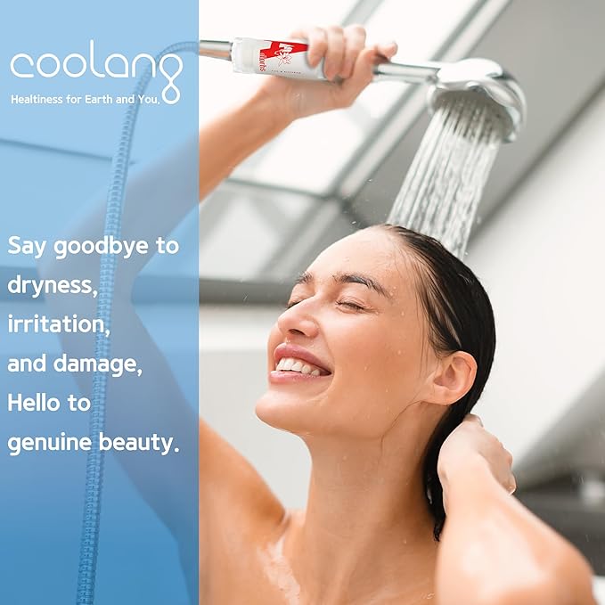 Universal Vita C Shower Filter: Unveil Radiant Skin & Hair with K-Beauty Secrets (Adorbs-Magnolia & Lily)