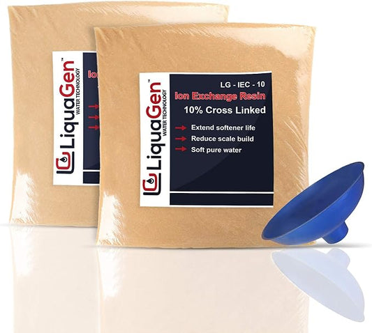 LiquaGen - 1.5 CU FT. Ion Exchange Resin Cation for Water Softeners