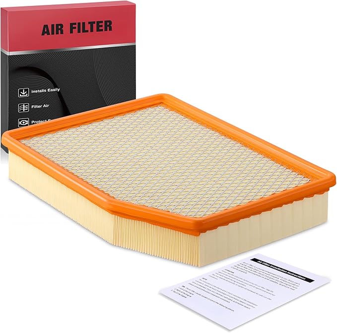 BDFHYK CA12404 Engine Air Filter Compatible with Cadillac Escalade ESV & Chevrolet Silverado 1500 Suburban Tahoe & GMC Sierra 1500 Yukon, 2019-2023, 2.7L 4.3L 5.3L 6.2L, Replace# PA99417, 84121217