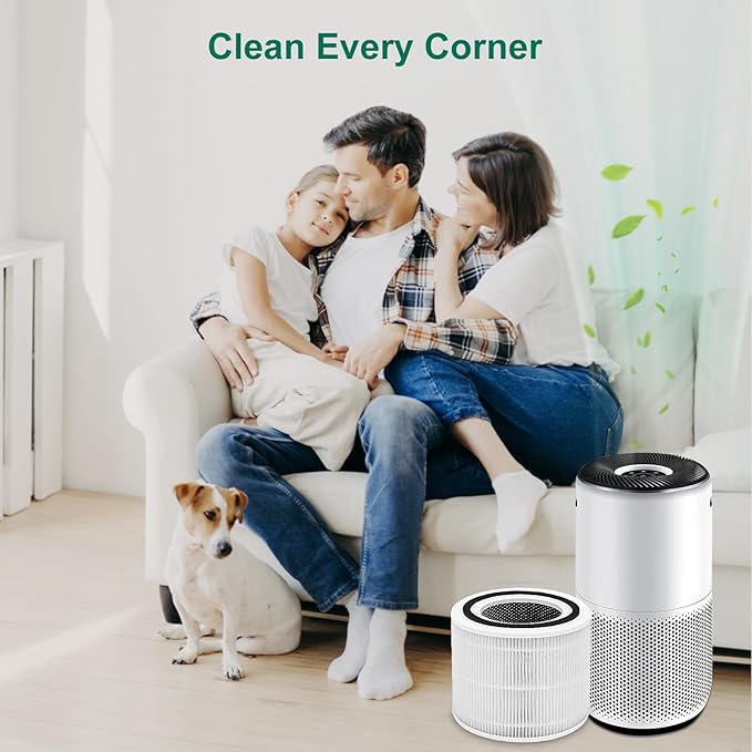 4 Pack Core 300/Core P350 Compatible with LEVOIT Core P350/Core 300 and Core 300S, Grade True Filter High-Efficiency Activated Carbon, Compare to Part # Core 300-RF (white-4Pack)