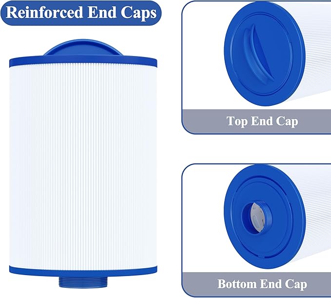 Cryspool® 06004 Filter Compatible with Artesian Spas 06-0014-12, PMA-R1/x268546 with Closed Handle(Not be Removed), 6CH-352, FC-0318, PAS40-F2M, 06-0055-12, 35 Sq. Ft Spa Filter Cartridge, 2 Pack