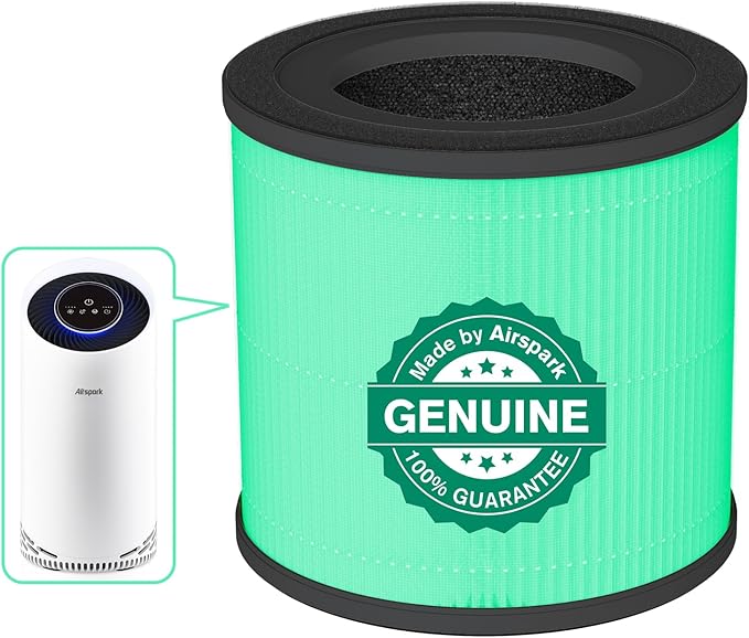 Original AS200 Air Purifier Air Filter Replacement, Airspark Official Certified 4-In-1 High-Efficiency H13 True HEPA Filters, Compatible with AS200/AS300 Air Purifier (Green)