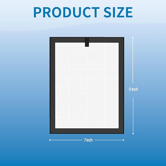 ClearAir-A5 Replacement Filter, Compatible with VEWIOR ClearAir-A5 Air Purifier, 3-in-1 H13 True HEPA and Activated Carbon Filters, 2 Pack
