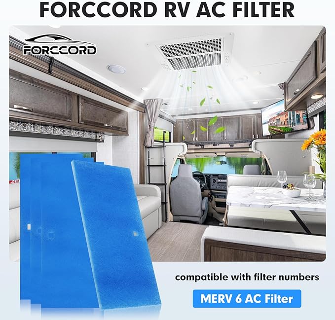4-PACK RV Air Conditioner Filter Replacement Filters For MERV 6 AC Air Filter 6" x 14"