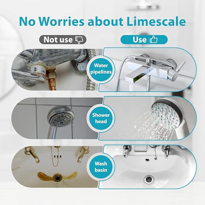 AQUA CREST AP431 AP430SS Whole House Scale Inhibitor - Inline Water System, Prevents Scale Build Up On Hot Water Heaters, Pipes and Boilers
