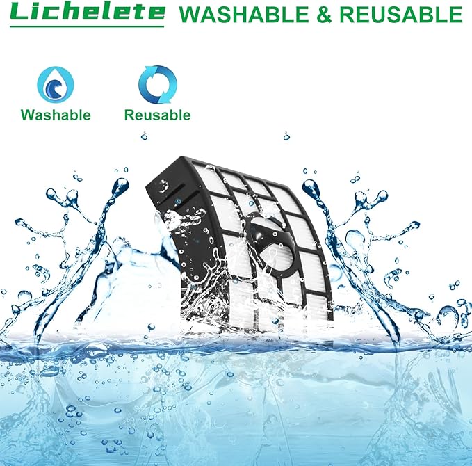 NV752 AZ1002 Vacuum Filters Replacement for Shark Rotator Powered Lift-Away AZ1002 NV650 NV650W NV651 NV652 NV750 NV750W NV751 NV752 AX950 AX951 AX952, 2 Filter + 6 Foam, Parts XFF650 XHF650