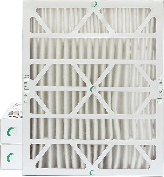 Glasfloss 20x24x4 MERV 10 (FPR 5-6) 4" Inch Pleated Air Filters Box of 3. Actual Size: 19-3/8 x 23-3/8 x 3-3/4