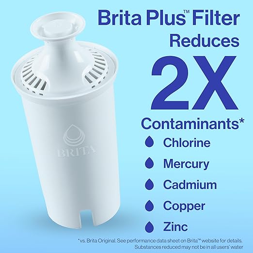Brita UltraMax Large Water Dispenser with 1 BritaPlus Filter, 27 Cup capacity, Black (Package May Vary)