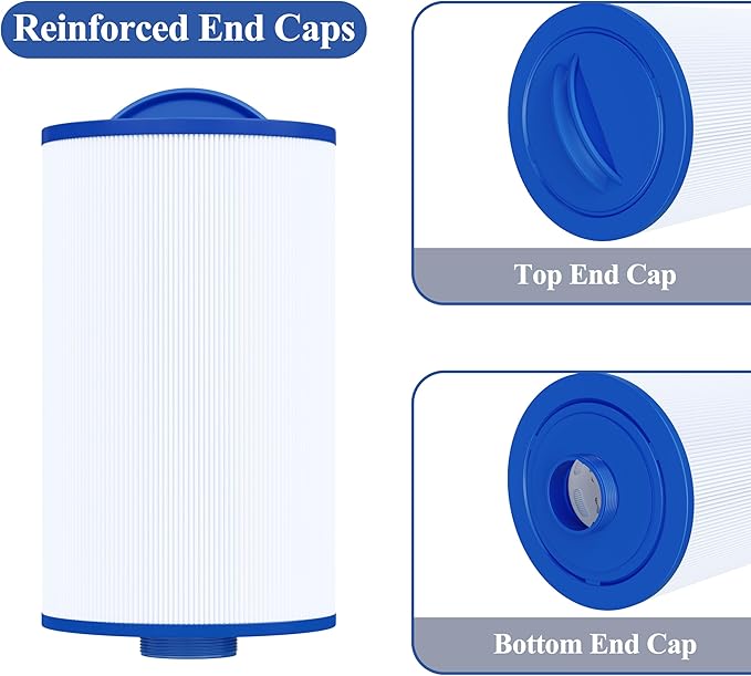 Cryspool® 06012 Filter Compatible with 6CH-402, PMA40L-F2M, X268543, Master Spas Twilight X268365, X26851, X268514, 40 Sq. Ft Spa Filter Cartridge, 2 Pack