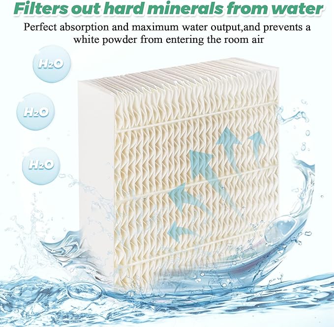 1043 Super Humidifier Wick Filters (2Pack) Replacement for Essick AirCare Evaporative Humidifier Filter EP9500 EP9700 EP9800 831000 821000 826000 826800, Bemis Space Saver 800 8000 Series by Techecook
